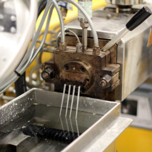 bioplastic Extruder Natur-tec research and development lab extruder