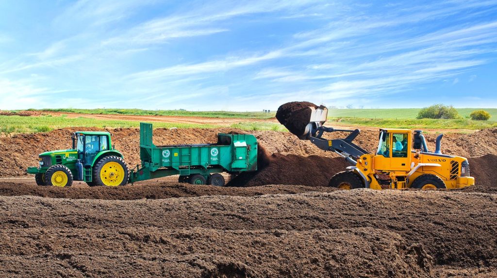 Industrial compost facilities contribute to closed loop compost and compost on a large scale.
